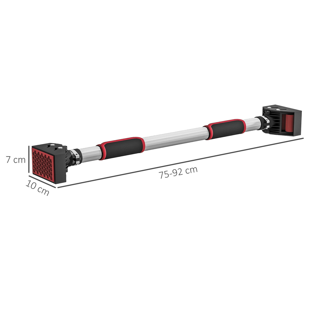Pull-up bar, adjustable door frame, non-slip door bar, wall mounting, pull up bar for fitness at home, gym, steel, black