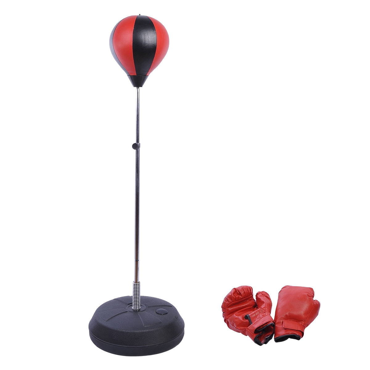 Punching Ball Set Stand Box Height Adjustable 125-145Cm Gloves Pump Professional & Beginner
