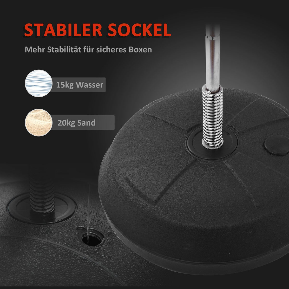 Punching Ball Set Stand Box Height Adjustable 125-145Cm Gloves Pump Professional & Beginner