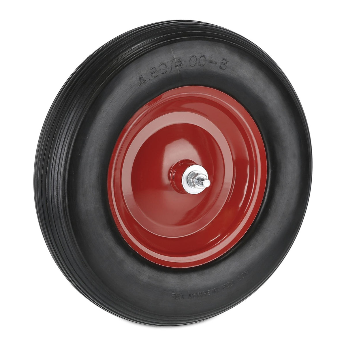 Puncture-Proof Solid Rubber Wheel with Axle 4.80-8
