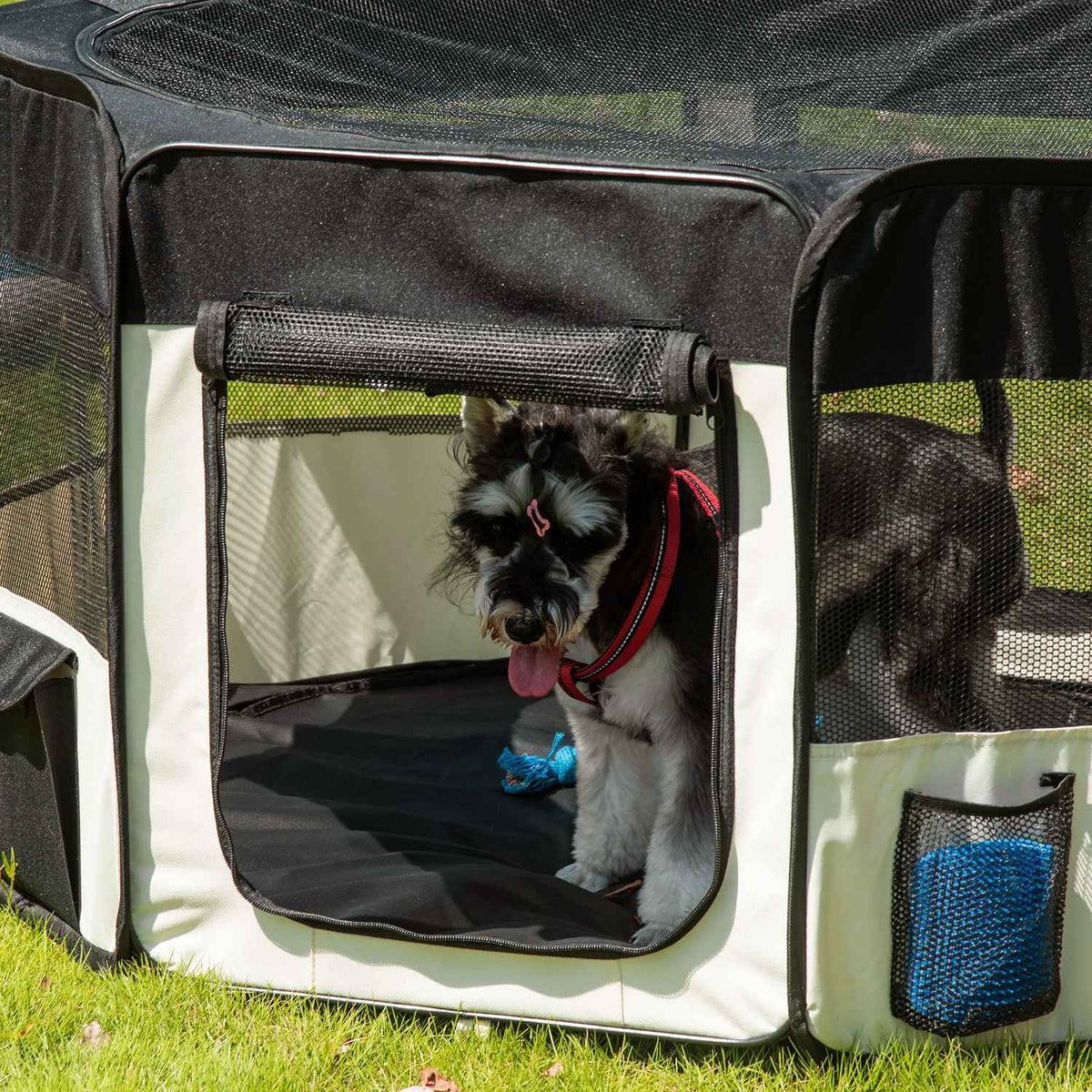 Puppy Run Outdoor Run Animal Playpen Playpen Puppy Fence, 600D Oxford, Ø120Xh58Cm