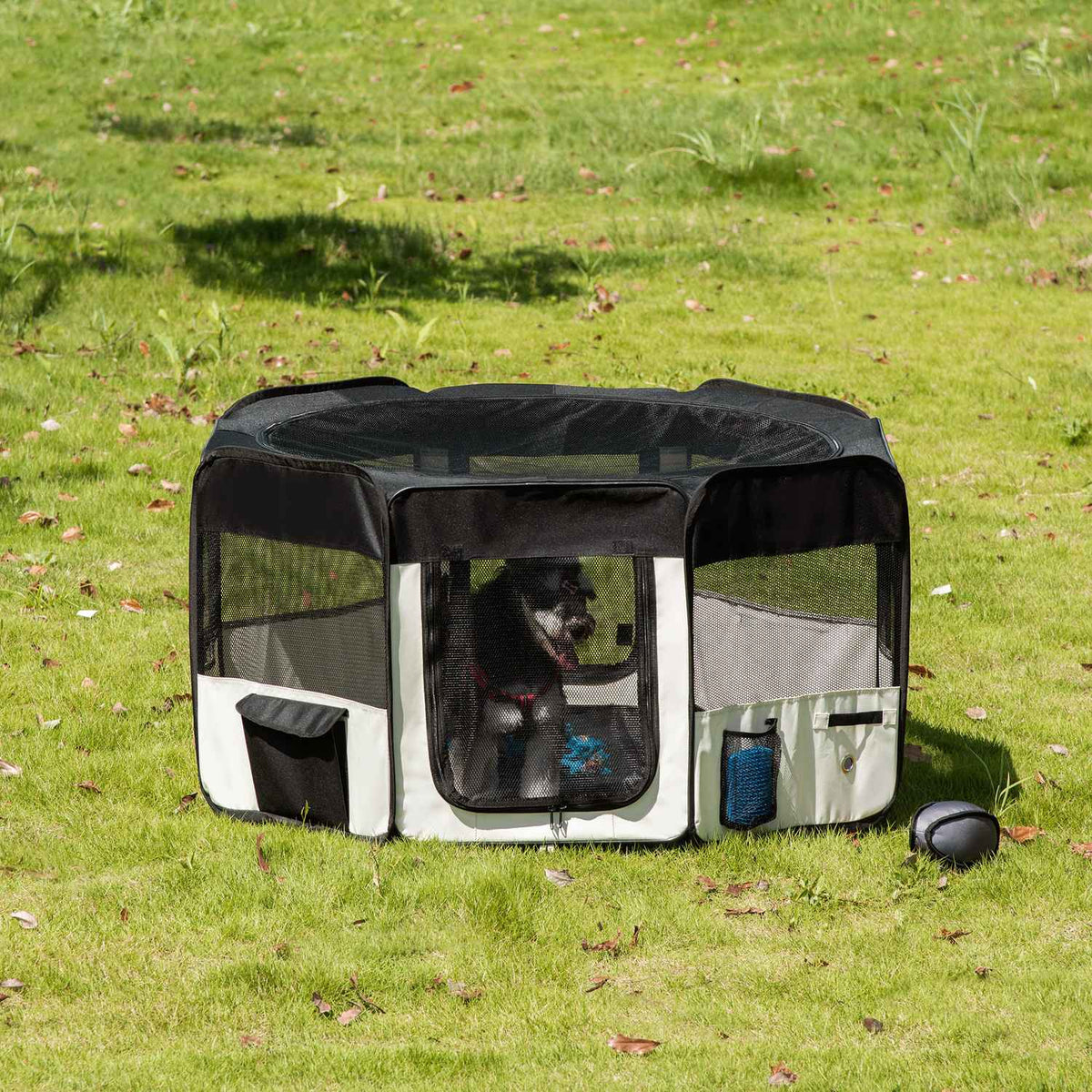 Puppy Run Outdoor Run Animal Playpen Playpen Puppy Fence, 600D Oxford, Ø120Xh58Cm