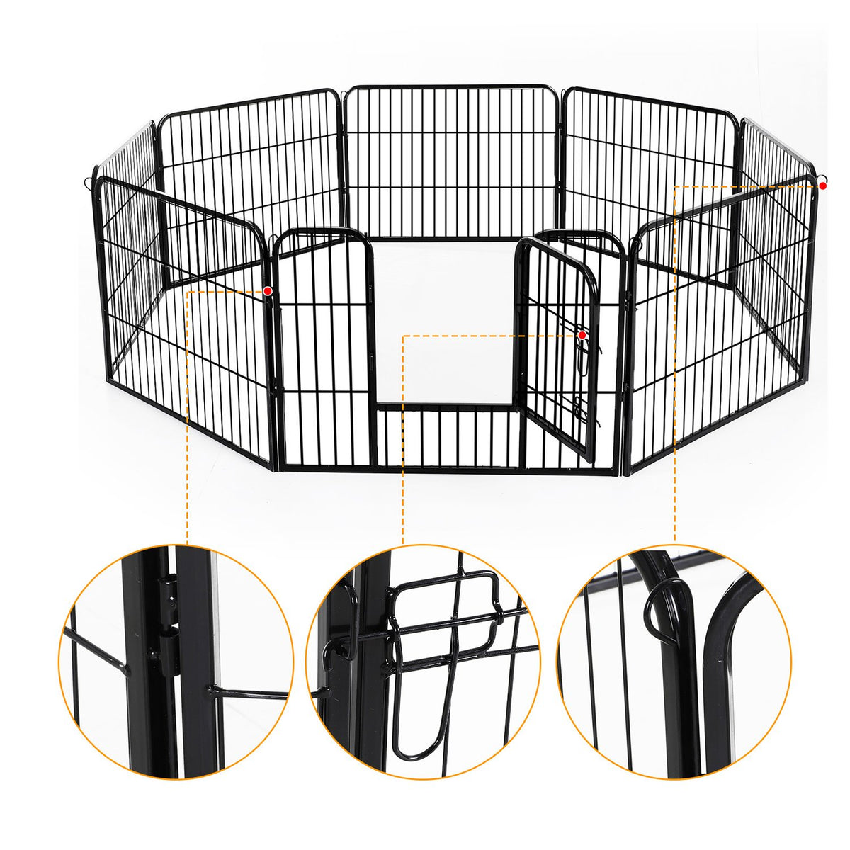 Puppy Run Puppy Outdoor Enclosure, Outdoor Enclosure Playpen, Playpen Puppy Fence, 60X80Cm