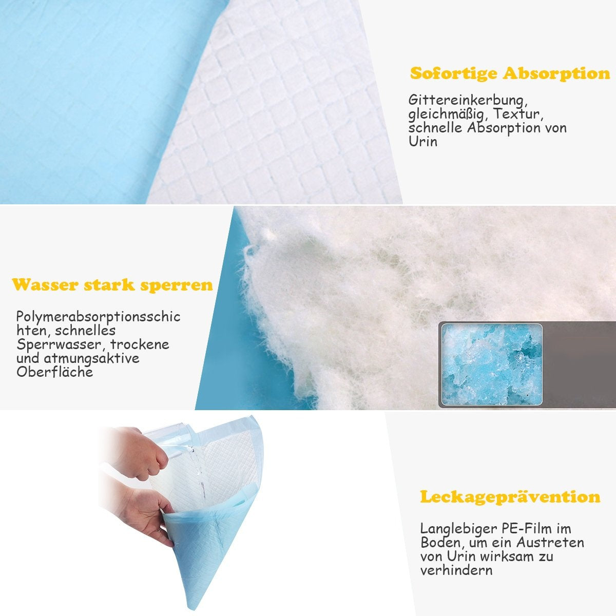 Puppy Training Pads, 5-Layer, Leak-Proof, 200 Pack