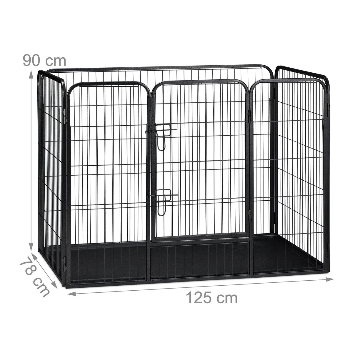 Puppy kennel with floor
