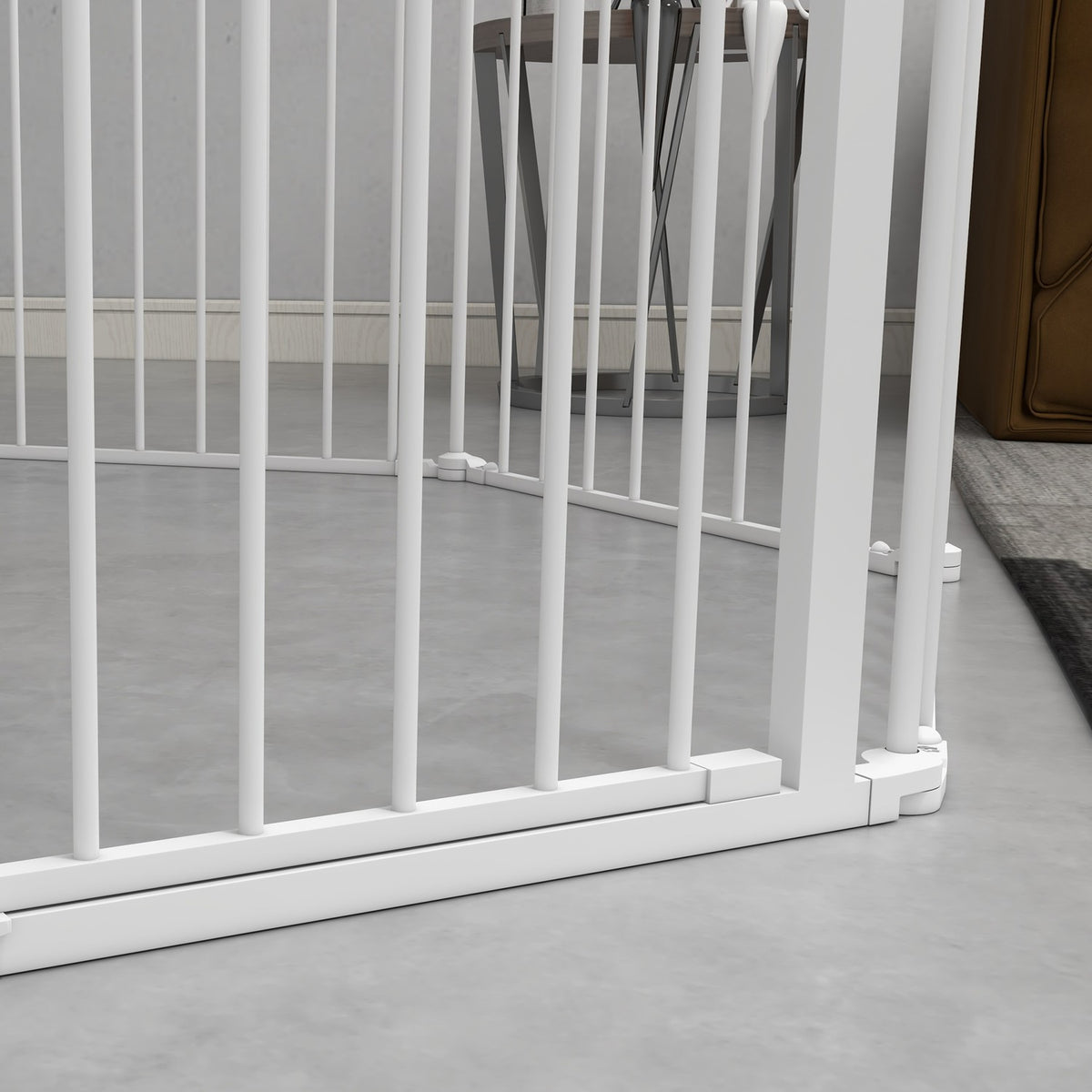 Puppy playpen, 90 cm high, barrier, 8 panels, foldable, outdoor enclosure with closing aid for dogs