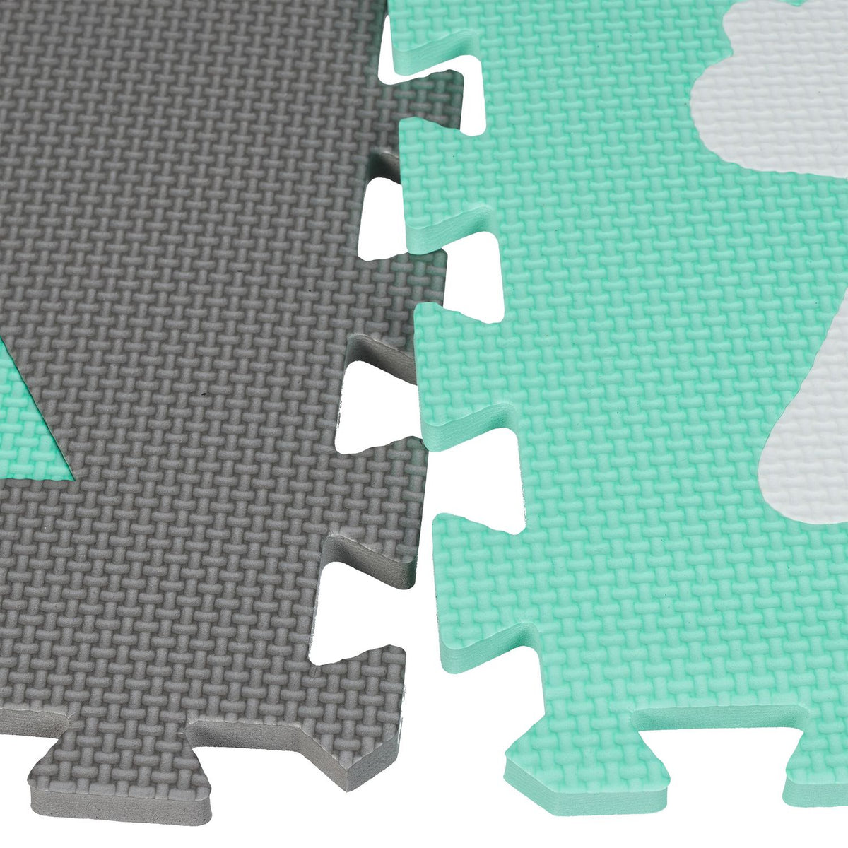 Puzzle mat with edge