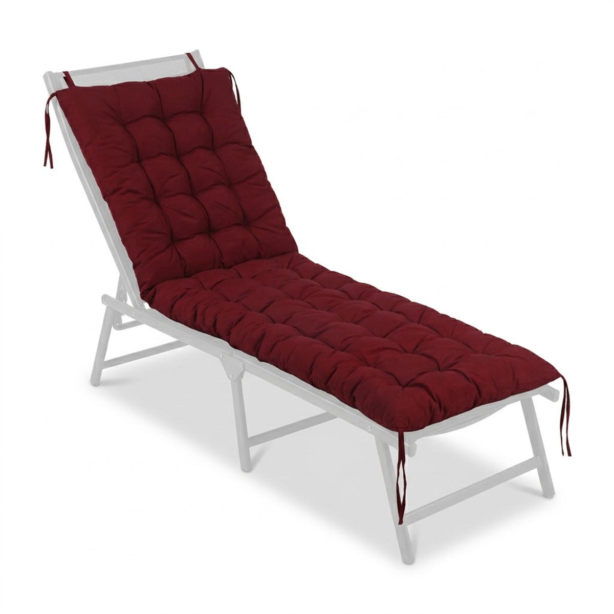 Quilted Garden Bench Cushion with Ties