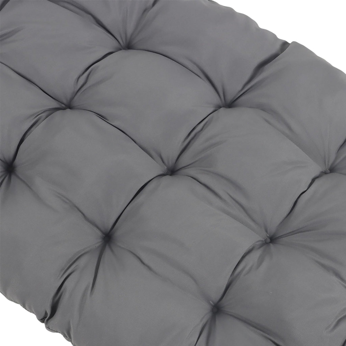 Quilted Garden Bench Cushion with Ties, Thick Filling