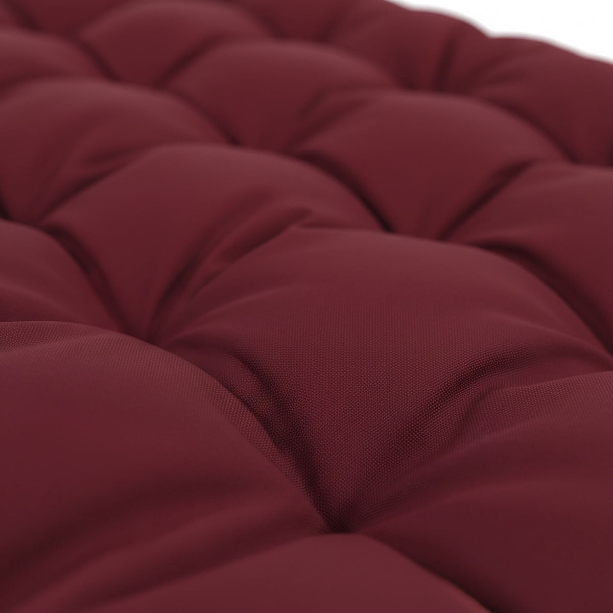 Quilted Garden Bench Cushion with Ties, Thick Filling