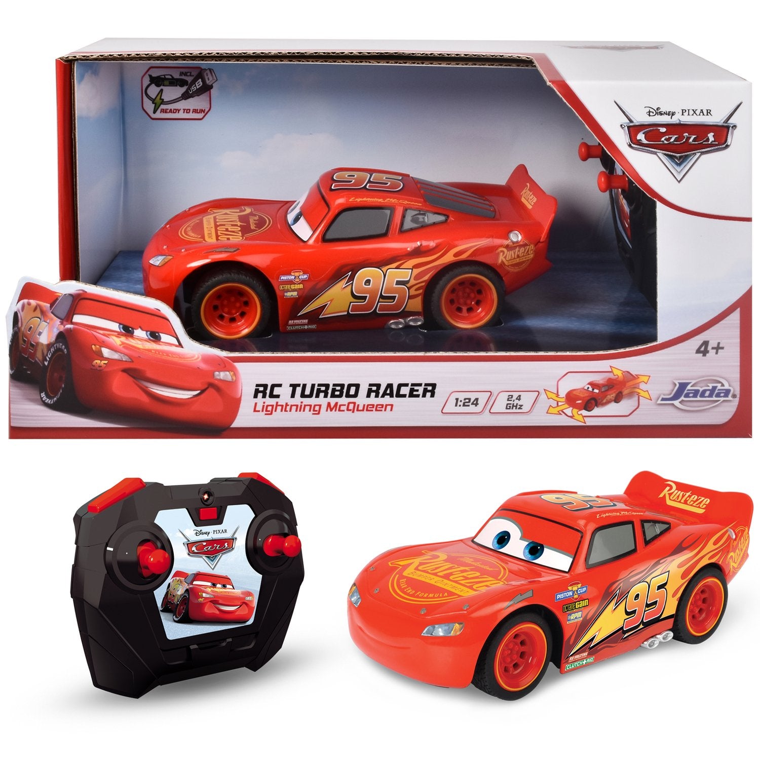 RC Cars 3 Lightning McQueen Turbo Racer