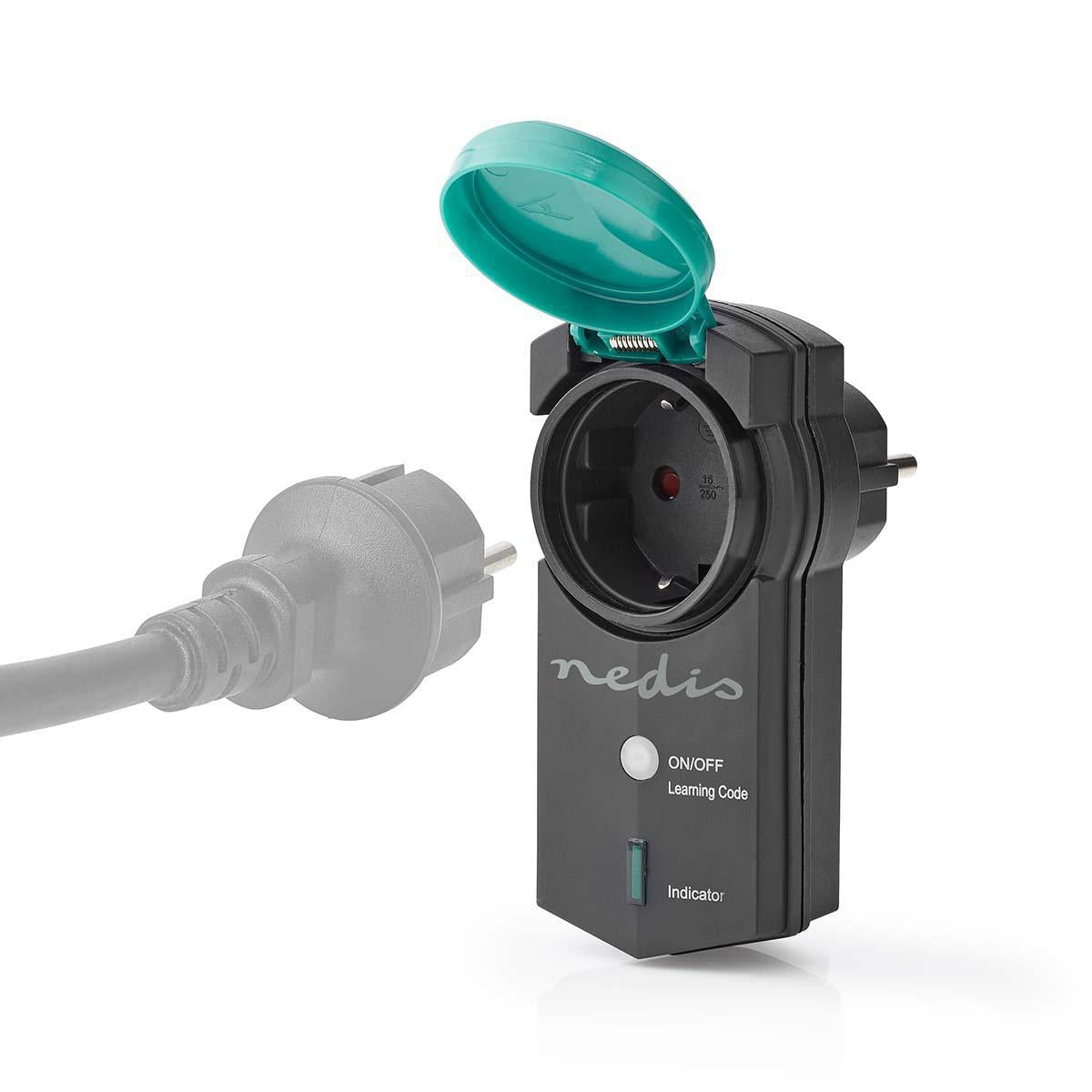 RF Plug | Mesh / 433 MHz | IP44 | 3680 W | Earthed plug / Type F (CEE 7/7) | -20 - 50 °C | Green / Black