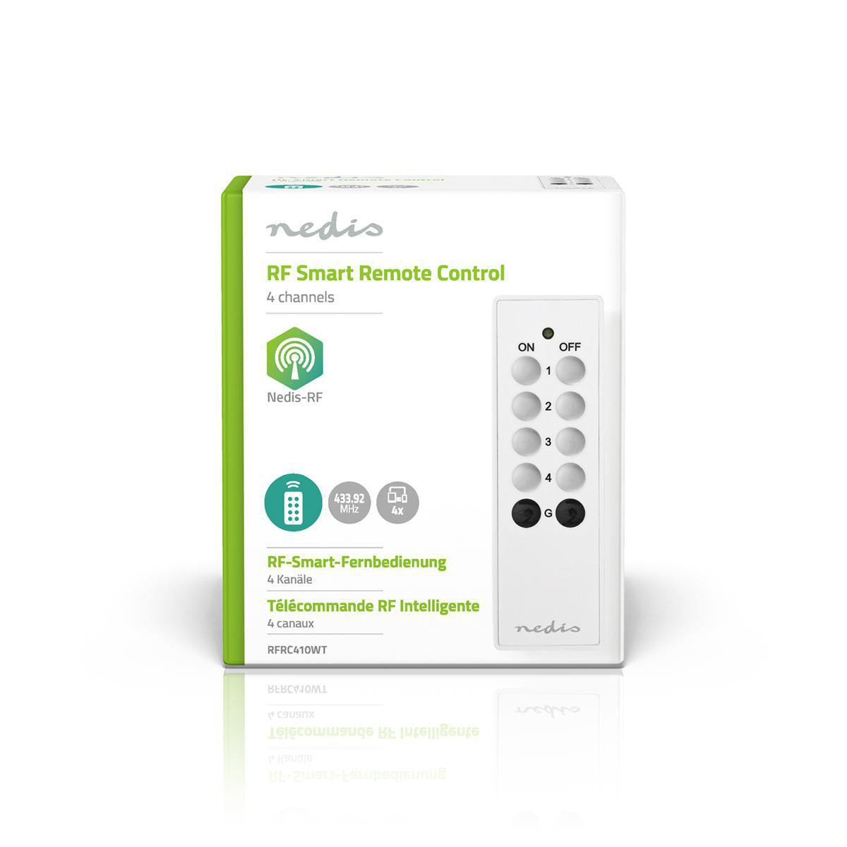 RF remote control | 4 Channels | Programmable buttons