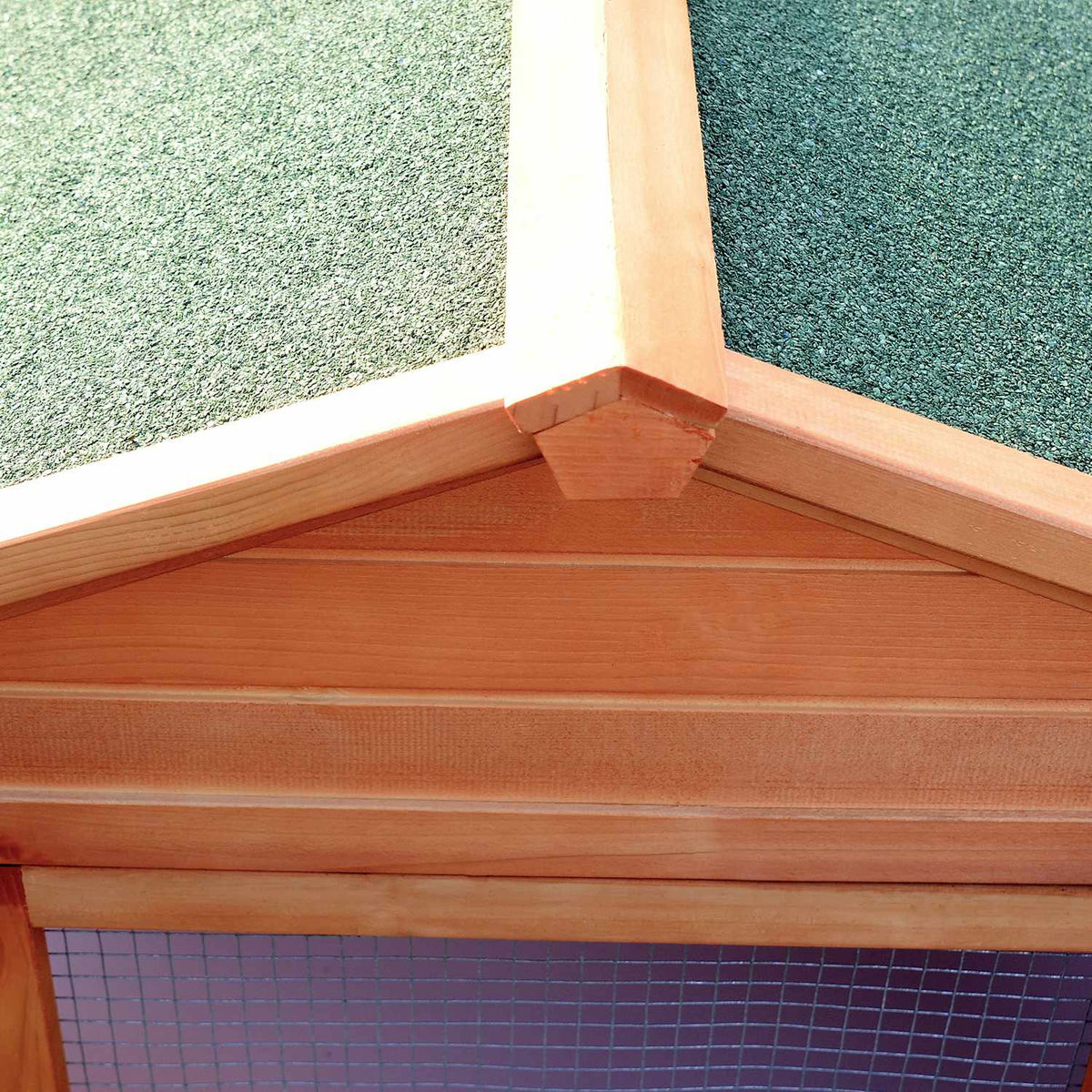 Rabbit Hutch Xxl With Outdoor Enclosure Spacious Rabbit Cage, Fir Wood & Metal Wire, 100X68X59Cm