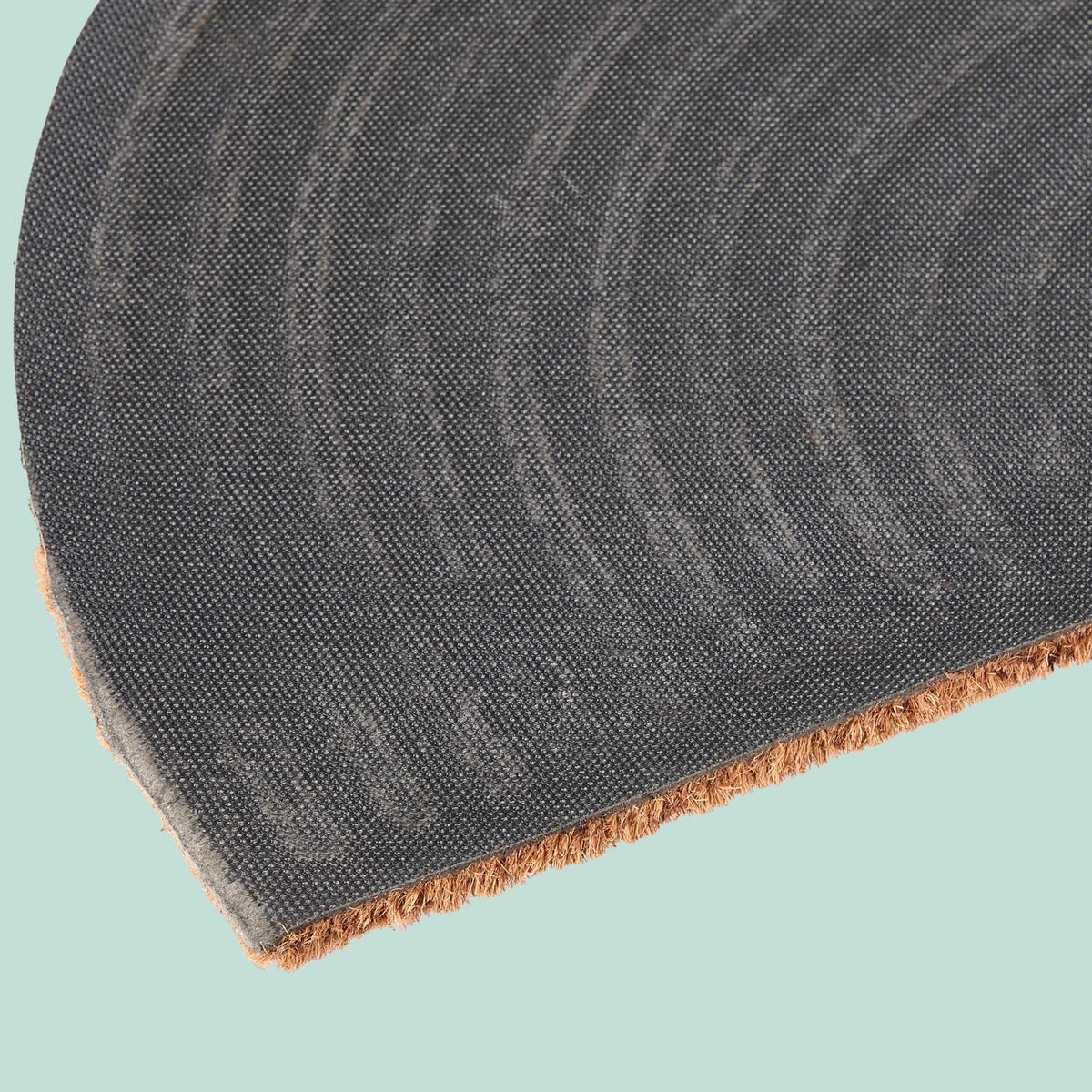 Rainbow Coir Doormat, Half-Round, Indoor/Outdoor Use