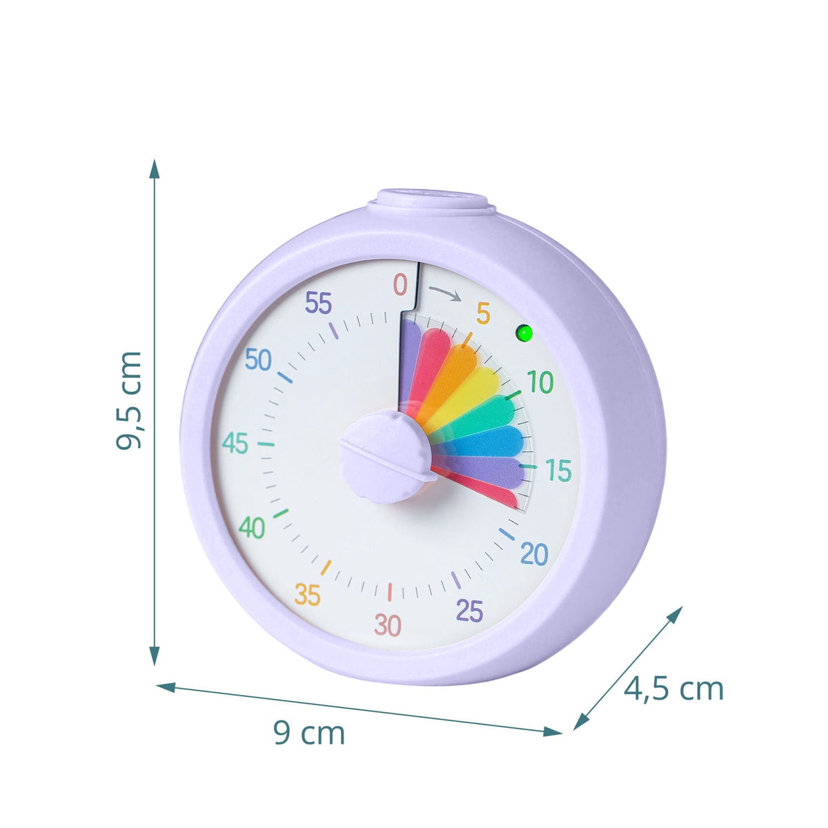Rainbow Timer for Kids and Adults, 60-Minute Countdown