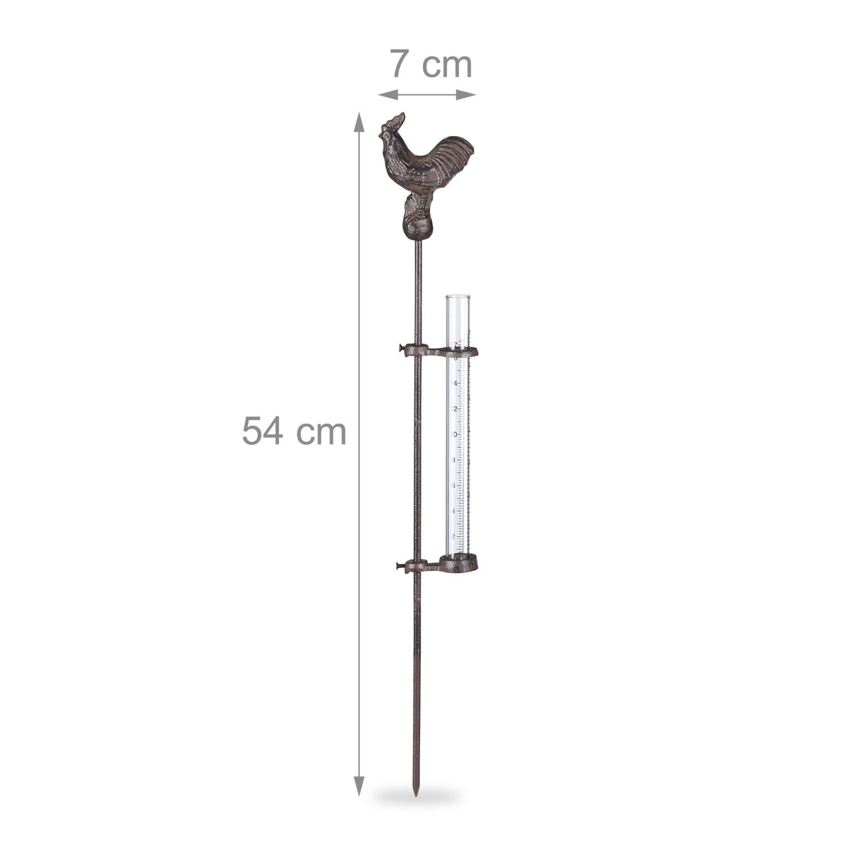 Rain gauge rooster