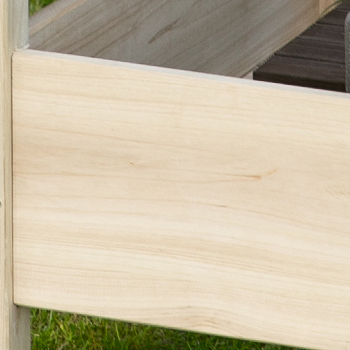 Raised Bed 2 Tier Cold Frame Herb Bed Made Of Solid Wood With 8 Drainage Holes, Natural, 86X85X72Cm