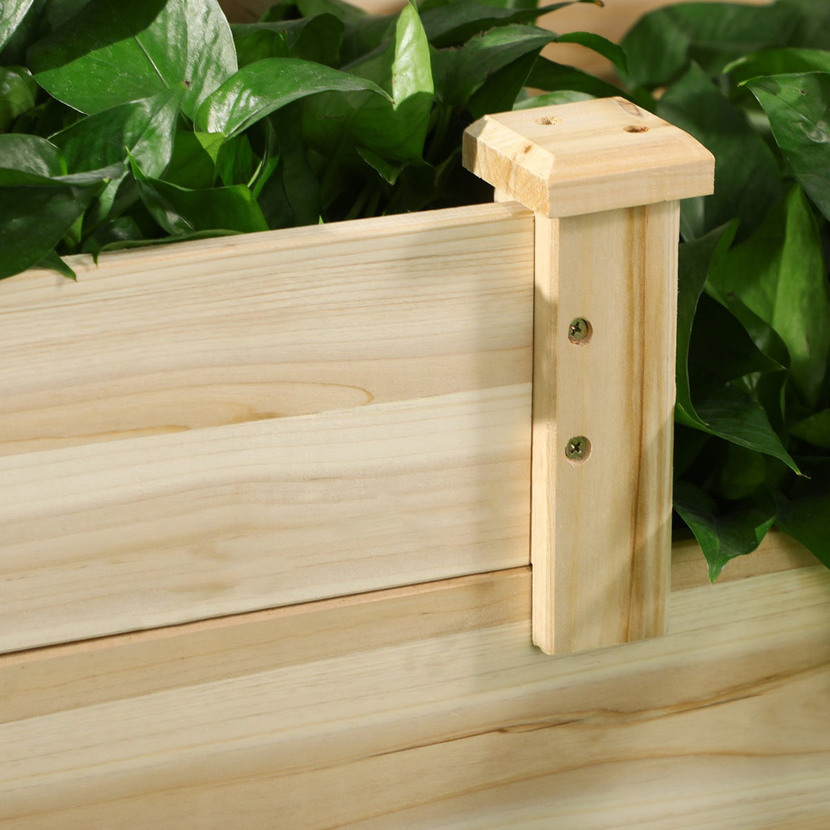 Raised Bed, 3-Tier Plant Bed, Flower Box, Herb Bed, Plant Stairs, Flower Stairs, Fir Wood, Natural