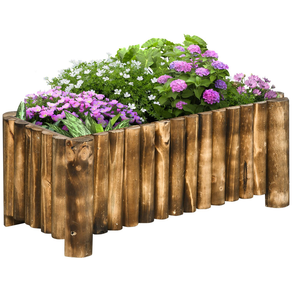 Raised Bed 78X35X30Cm Plant Box, Herb Bed, Vegetable & Flower Bed, Fir Wood