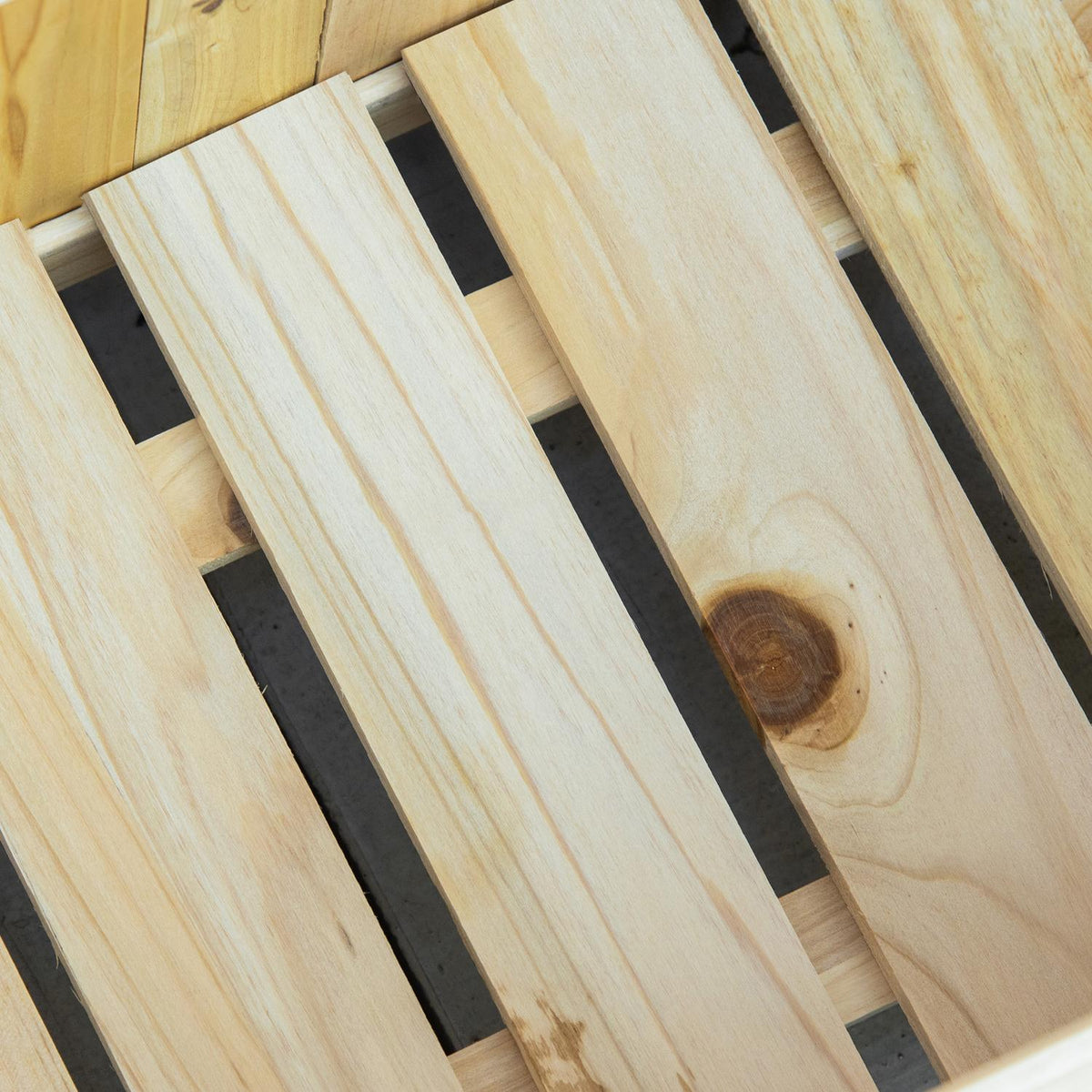 Raised Bed Folding Plant Box For Garden, Patio & Balcony, Fir Wood, Natural, 70X30X25Cm