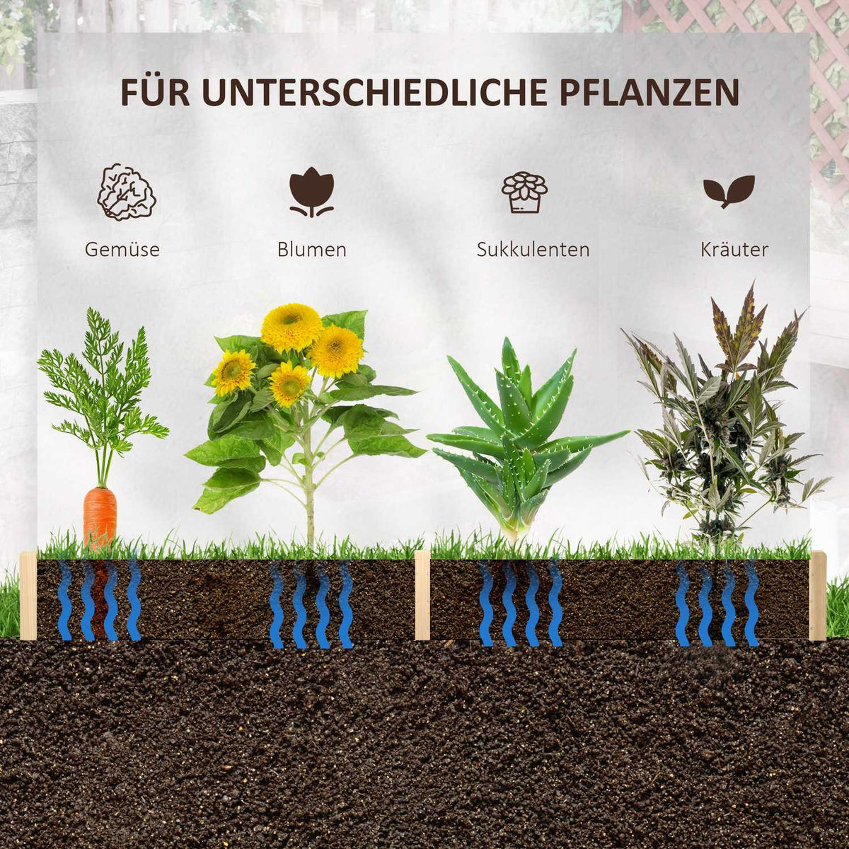 Raised Bed Hexagonal Diy Plant Pot Plant Box Made Of Wood For Garden Balcony Natural 100 X 92 X 16 Cm