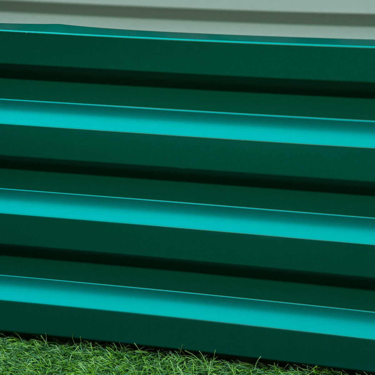 Raised Bed Made Of Steel Plant Box Rustproof Vegetable Bed With Open Bottom For Garden & Balcony Green 120 X 60 X 30.5 Cm