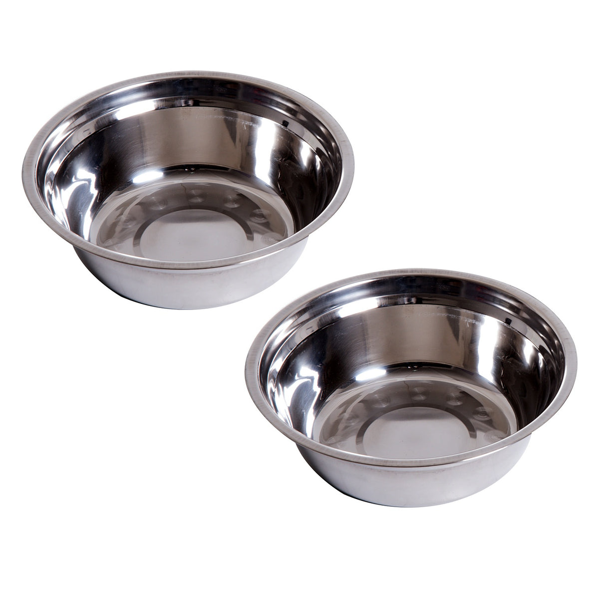 Raised Dog Bowl Food Bowl With Stainless Steel Bowls, Mdf, Anti-Slip, Easy Care, White, 58.4X30.5X25.4Cm