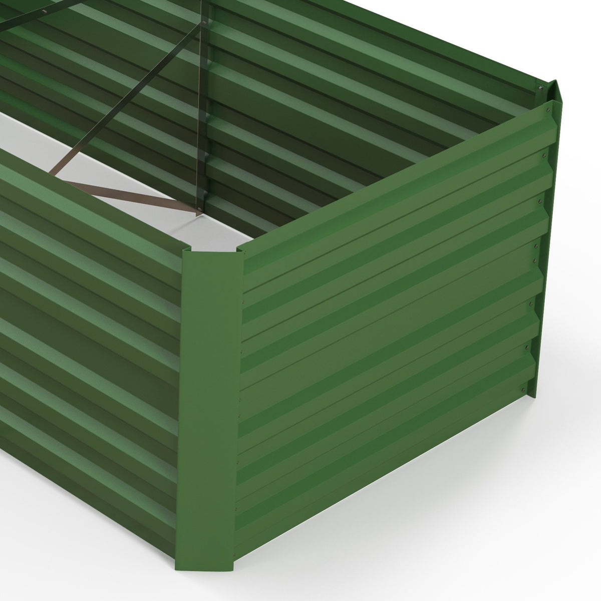 Raised bed made of steel, plant bed, cold frame, garden bed, flower box, pluggable, plant box, plant pot, 180 x 90 x 60 cm for garden, balcony, terrace, vegetable bed for flowers, plants, fruit