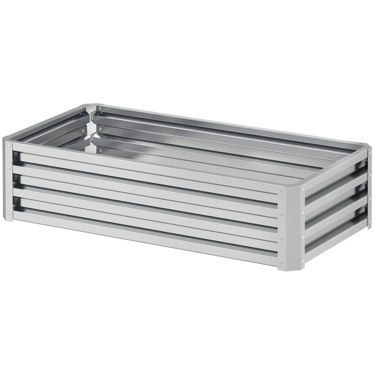 Raised bed made of steel, weather-resistant plant bed, cold frame, garden bed, flower box, rust-proof, plant box, plant pot, 120 x 60 x 30.5 cm for garden, balcony, vegetable bed for flowers, plants, vegetables