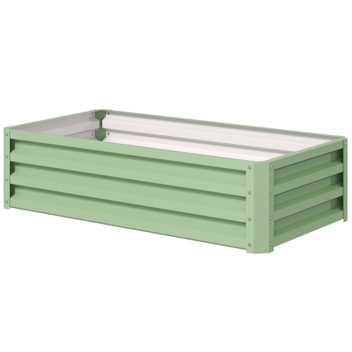 Raised bed made of steel, weather-resistant plant bed, cold frame, garden bed, flower box, rust-proof, plant box, plant pot, 120 x 60 x 30.5 cm for garden, balcony, vegetable bed for flowers, plants, vegetables