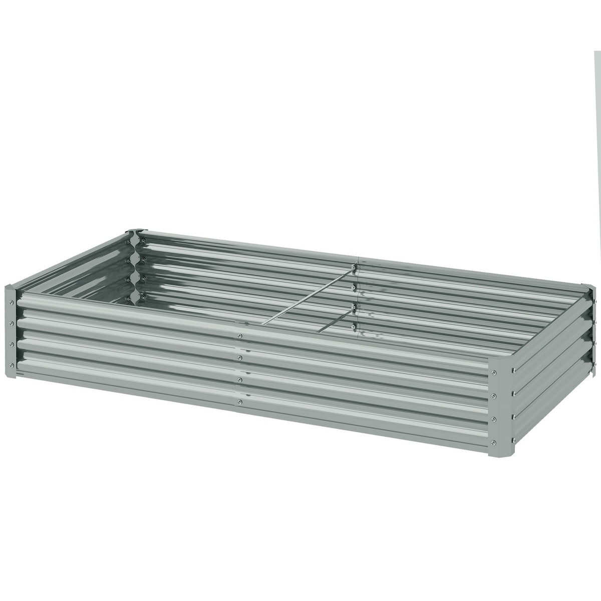 Raised bed made of steel, weather-resistant plant bed with anti-cutting edge, cold frame, garden bed, rust-proof plant box, plant pot, 180 x 90 x 30 cm for garden, balcony, vegetable bed for flowers, vegetables