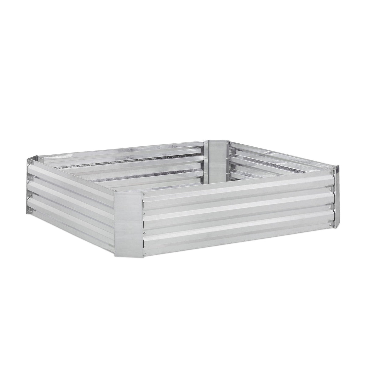 Raised metal bed