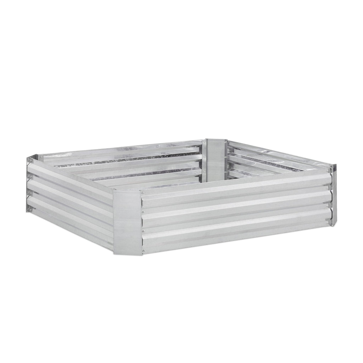 Raised metal bed