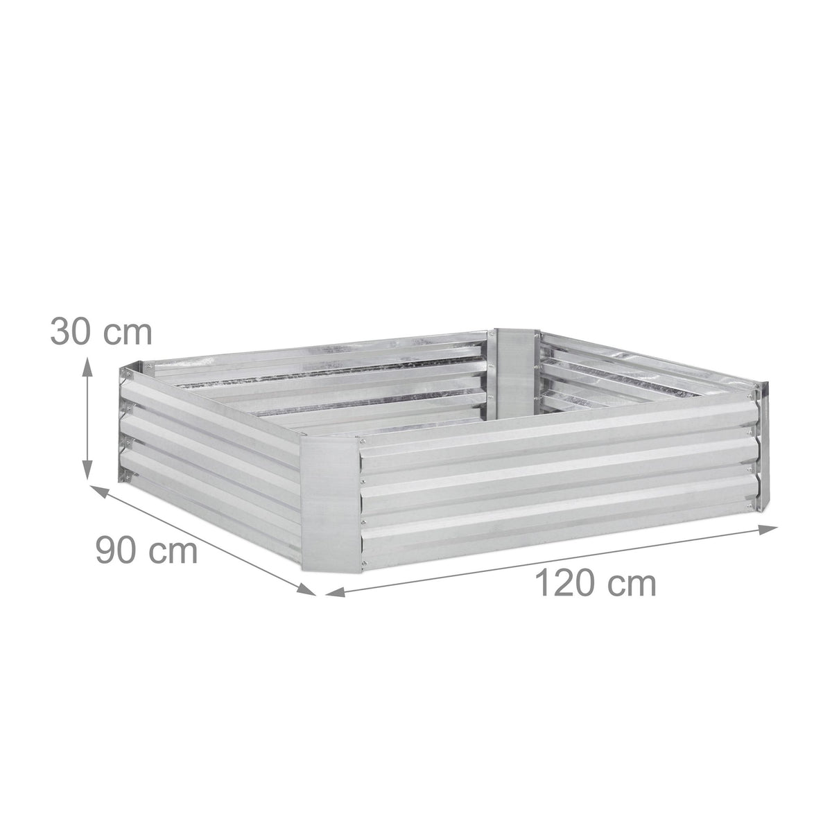 Raised metal bed