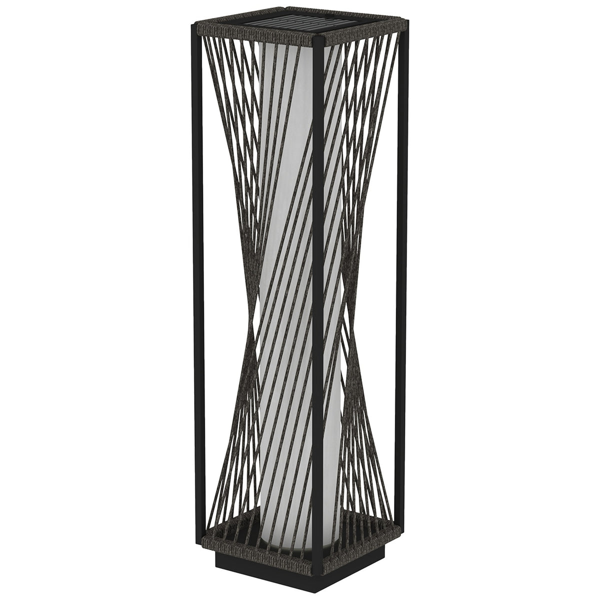 Rattan Solar Floor Lamp with Light Sensor 25 LEDs Solar Lamps in Boho Style IP44 Waterproof Solar Light Solar Lamp Outdoor Lamp Battery Solar Lantern for Garden Balcony Outdoor Lawn Yard
