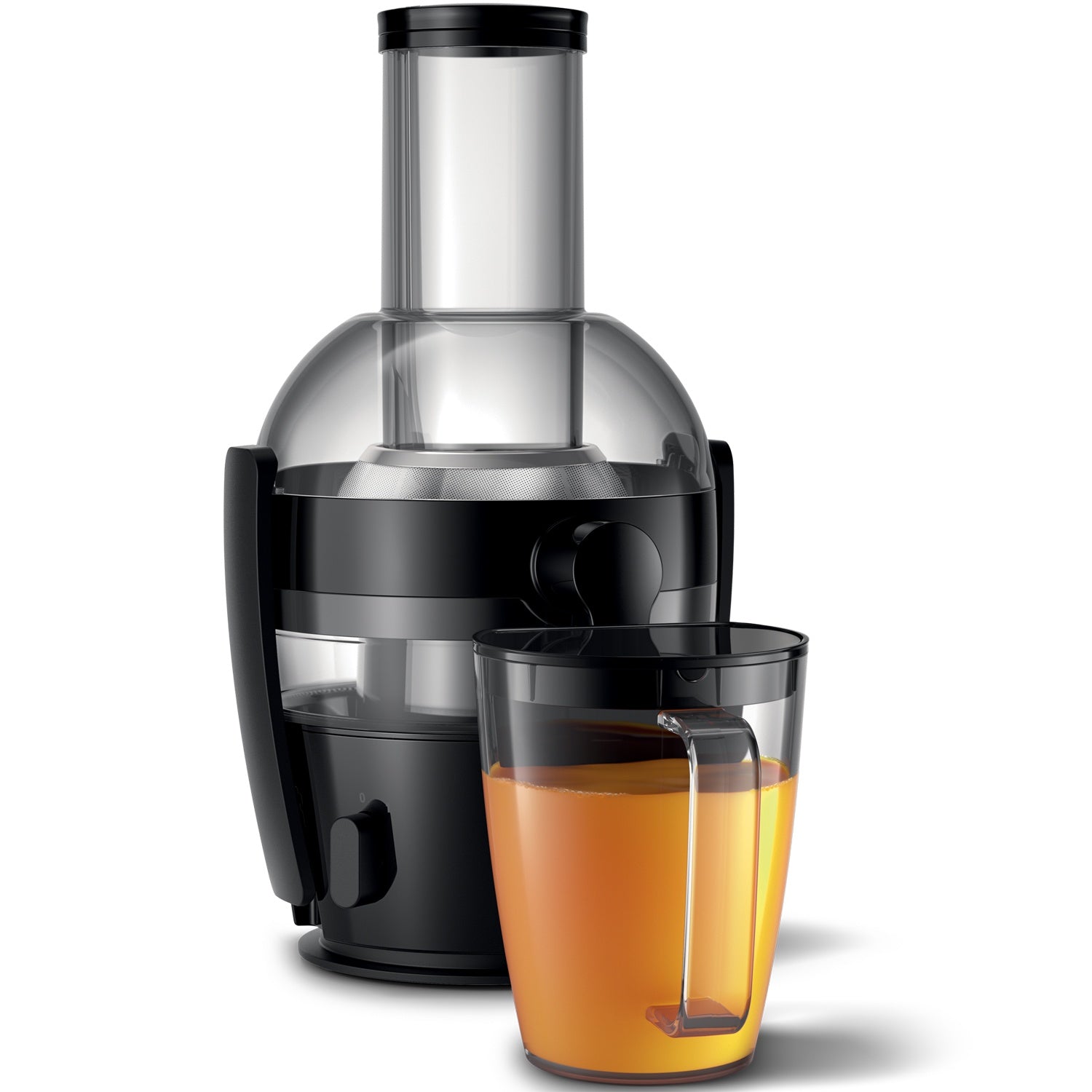 Raw juice centrifuge HR1855 800W, black, 1 speed,