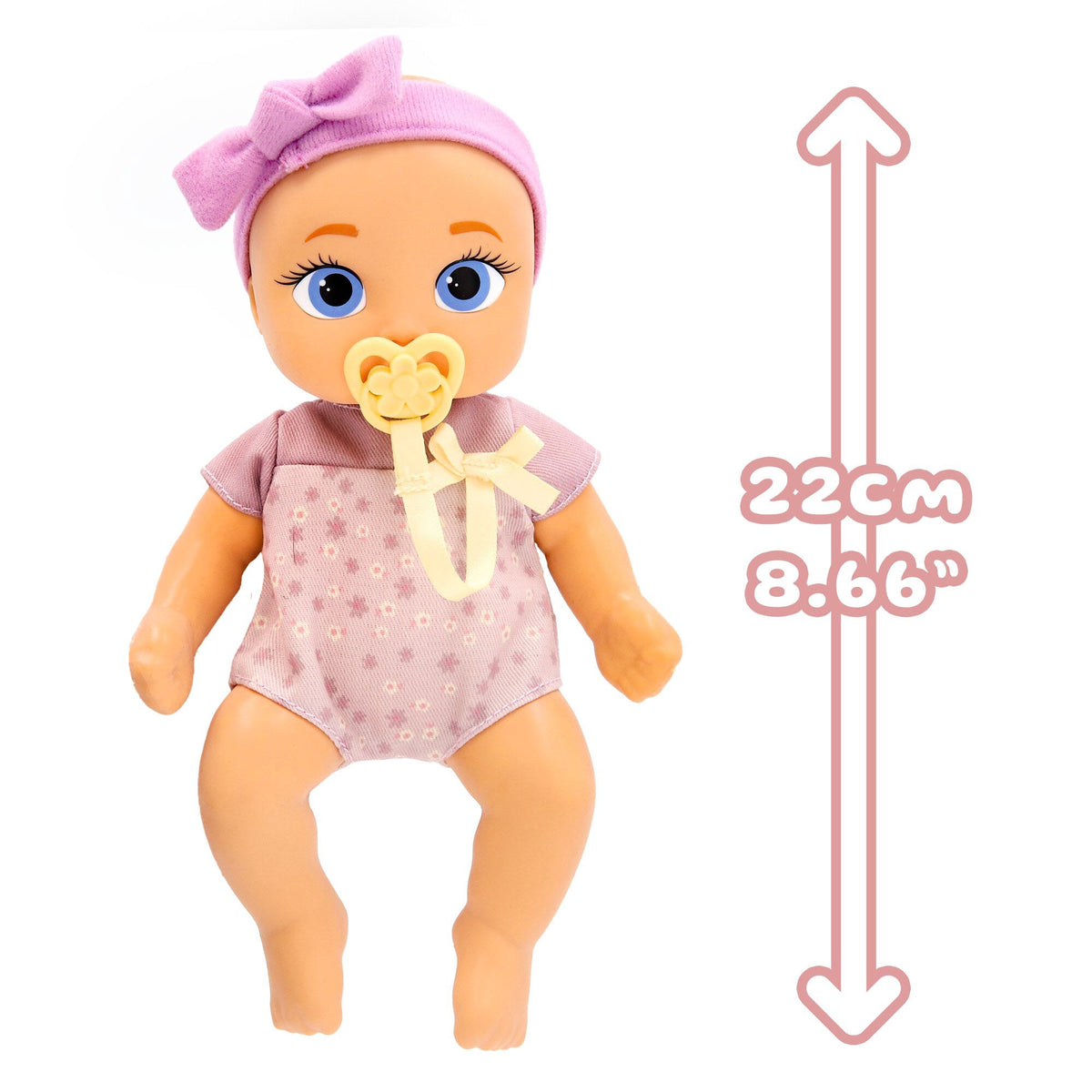 Realistic 21cm Baby Doll with Outfit & Pacifier