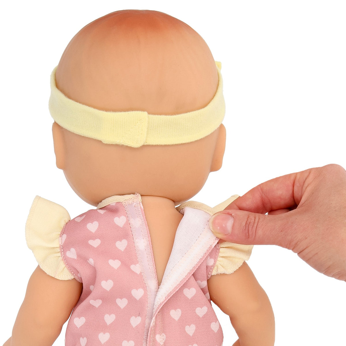 Realistic Baby Doll, 38 cm, Pink Outfit with Accessories
