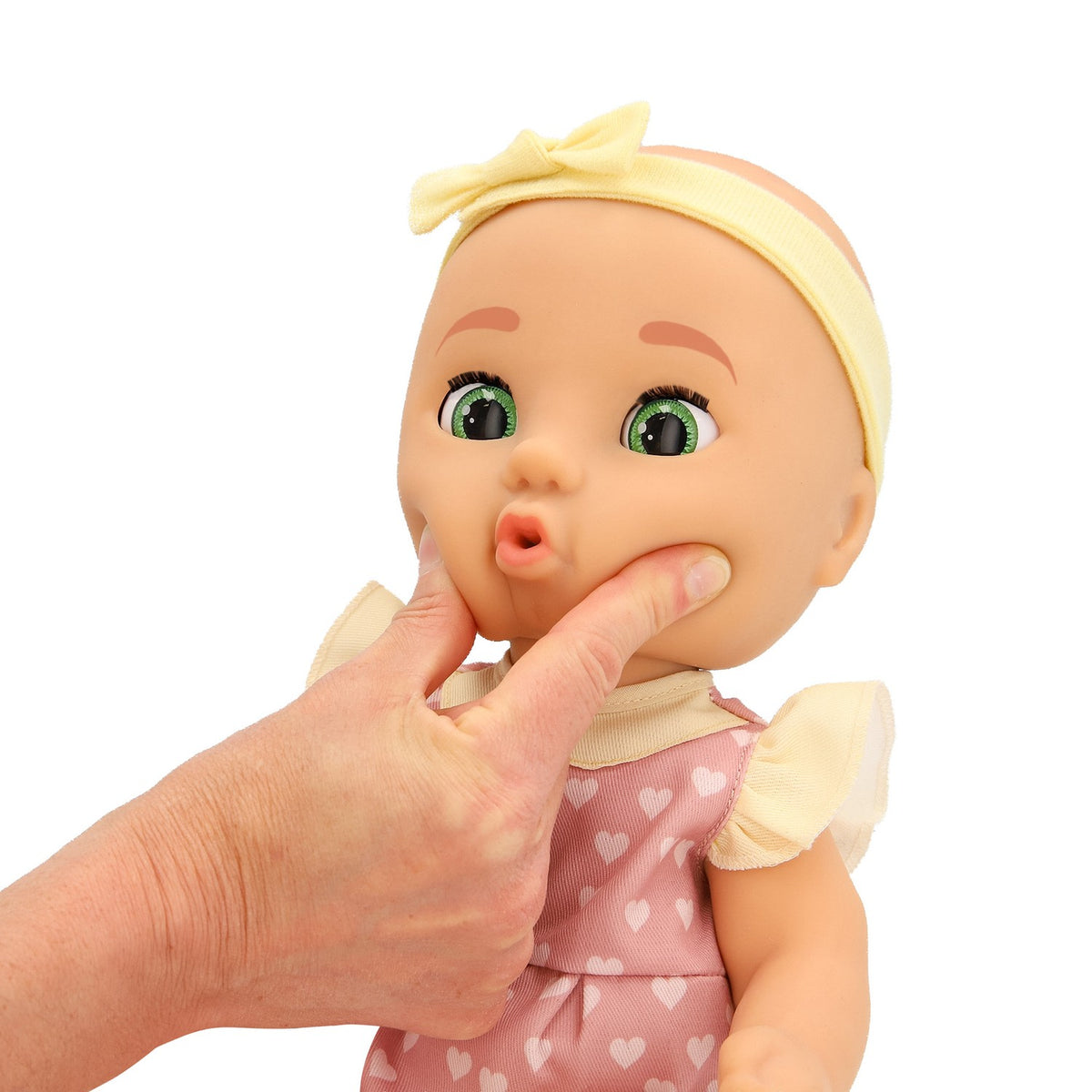 Realistic Baby Doll, 38 cm, Pink Outfit with Accessories