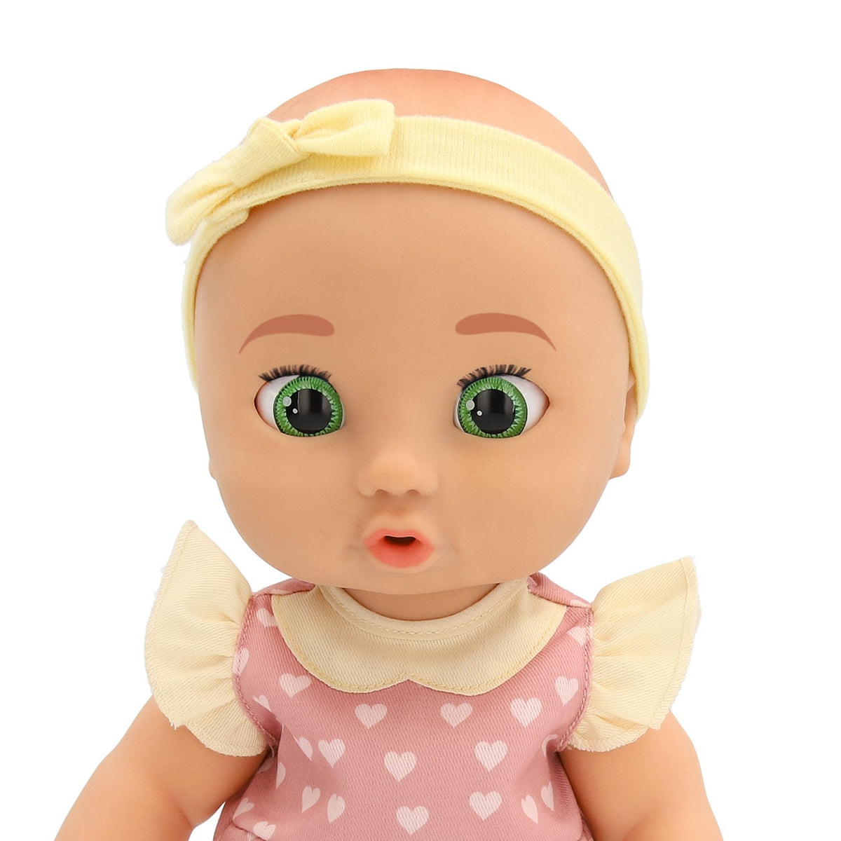 Realistic Baby Doll, 38 cm, Pink Outfit with Accessories