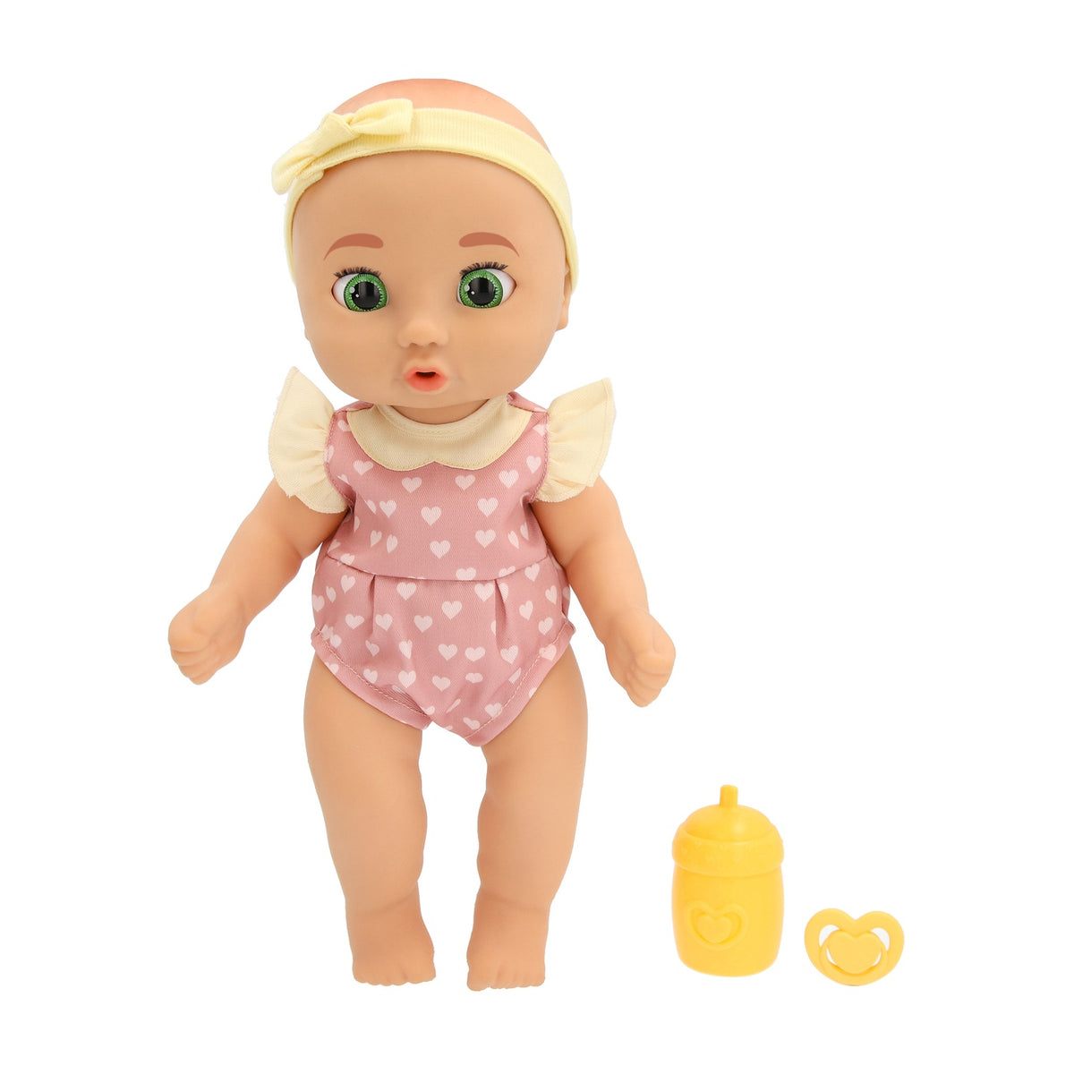 Realistic Baby Doll, 38 cm, Pink Outfit with Accessories