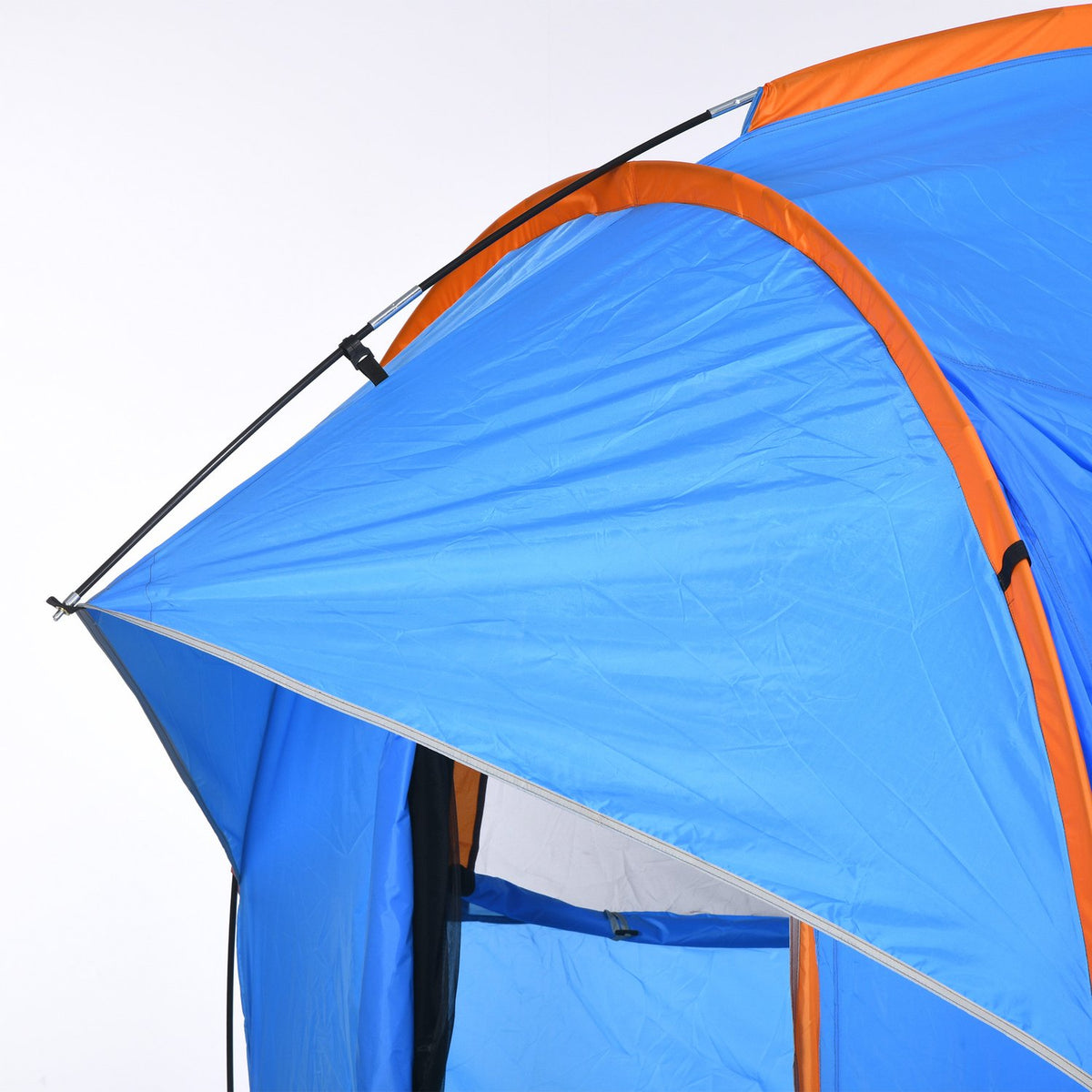 Rear Tent Car Tent 6 Person Dome Tent With 3 Door Window Tailgate Tent For Caravan Suv Polyester Blue