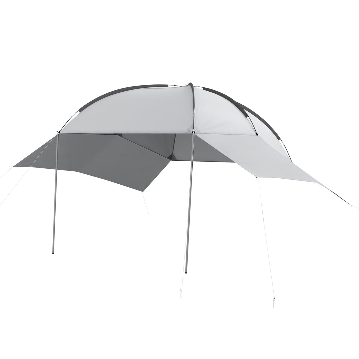 Rear Tent For Cars Waterproof Car Tent With Steel Frame, Rain & Sun Protection, 3X2.6X2.3-2.6M, Portable