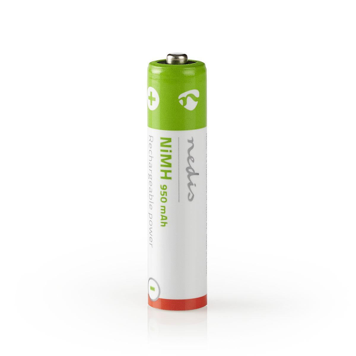 Rechargeable Ni-MH battery AAA | 1.2 V DC | 950 mAh | Preloaded | 4-Blister