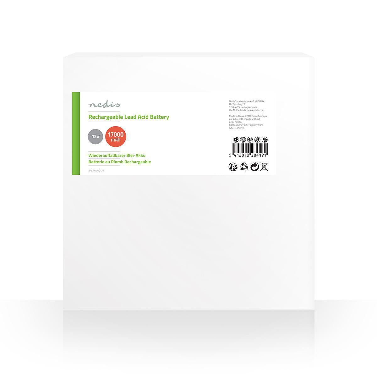 Rechargeable lead acid battery | Lead-acid | Rechargeable | 12 V| 17000mAh