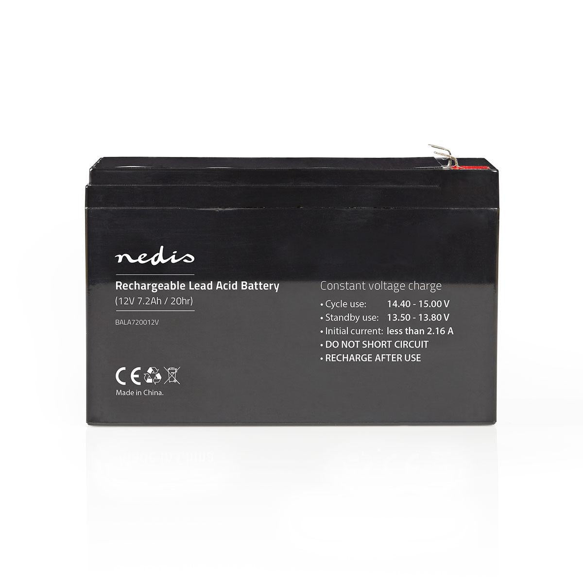 Rechargeable lead acid battery | Lead-acid | Rechargeable | 12 V| 7200 mAh