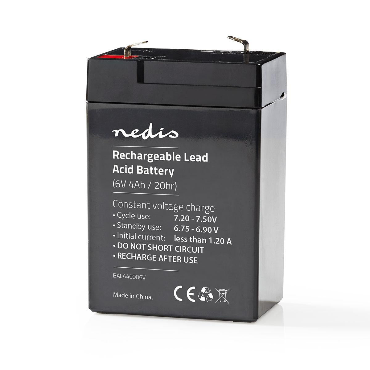 Rechargeable lead acid battery | Lead-acid | Rechargeable | 6 V| 4000mAh