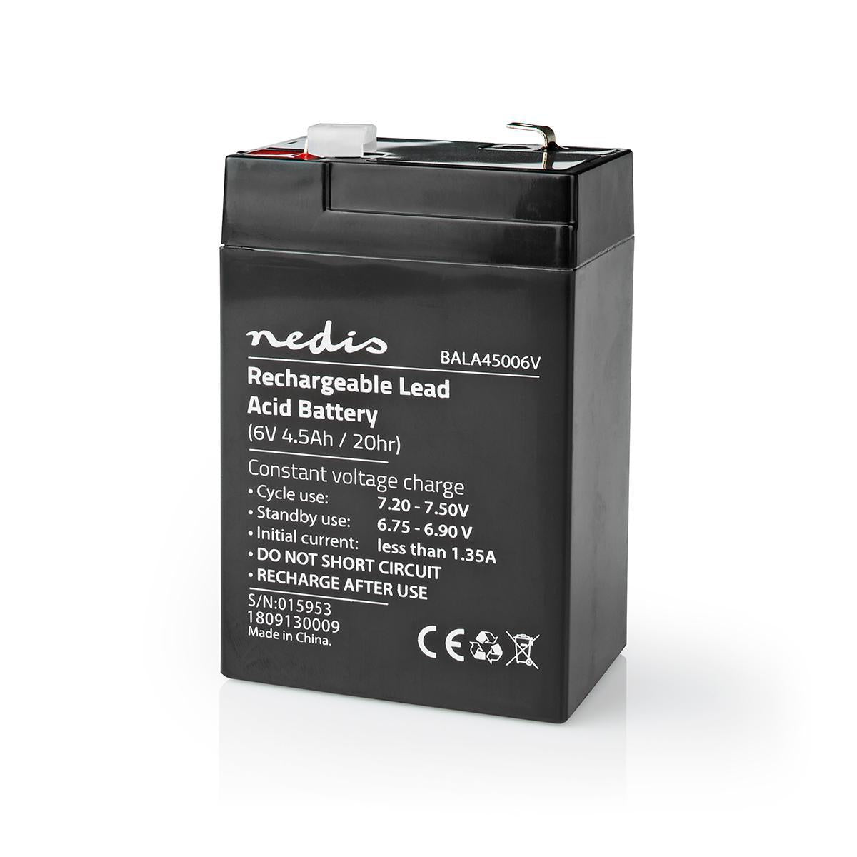 Rechargeable lead acid battery | Lead-acid | Rechargeable | 6 V| 4500 mAh