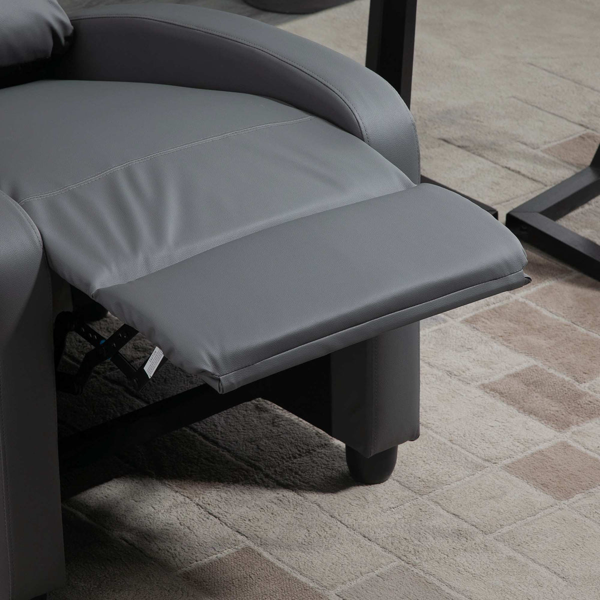 Recliner Chair with Massage, Adjustable Backrest, Grey